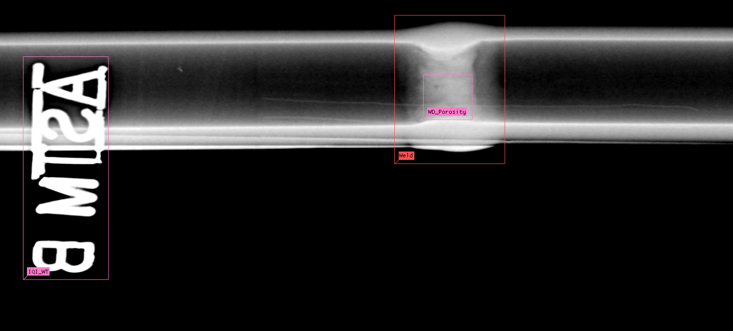 Weld radiograph